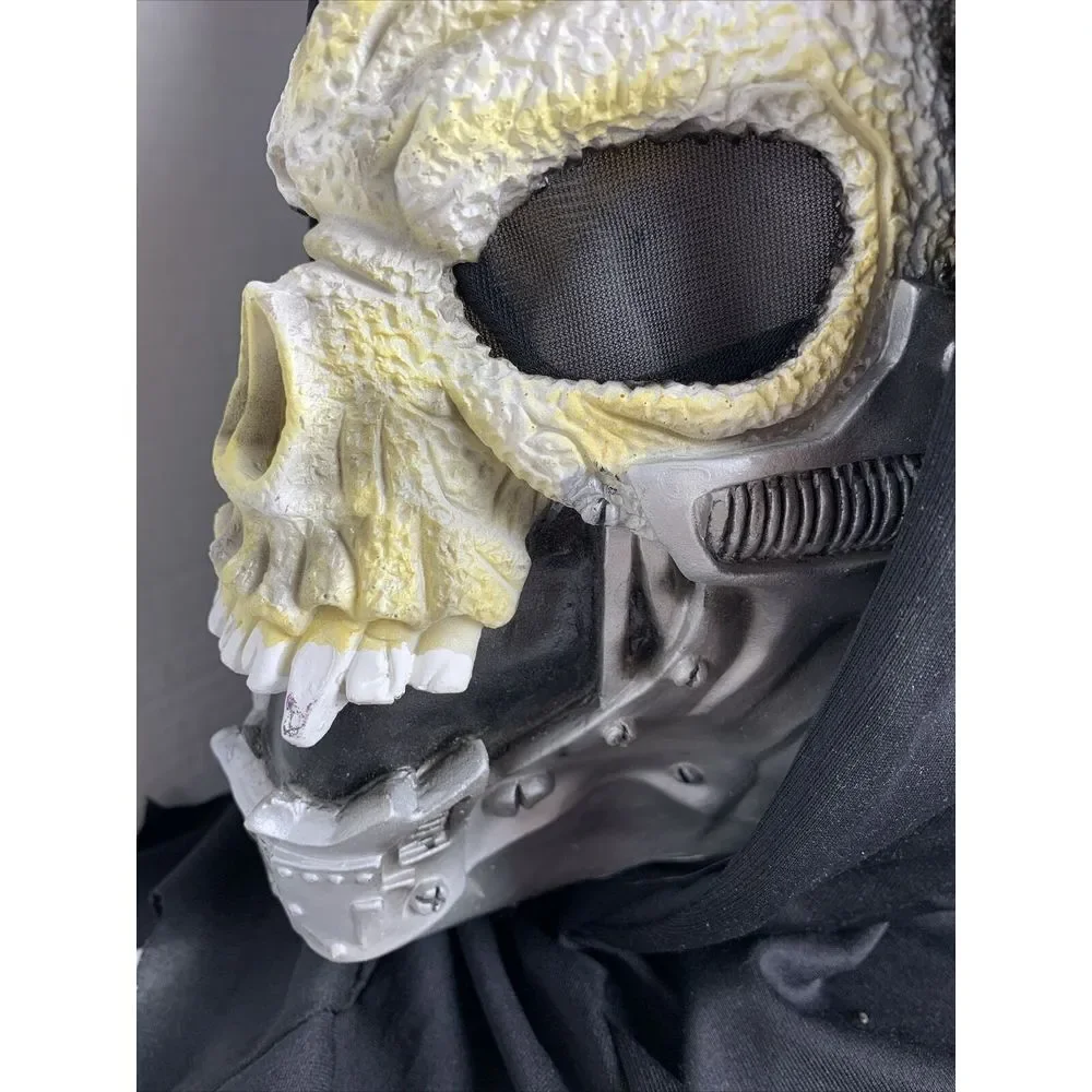 Halloween Full Face Skull Mask Ghoul by Easter Unlimited  Scary Horror Vintage